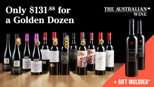 Enjoy 12 Australian wines for $131.88 + a bonus gift*