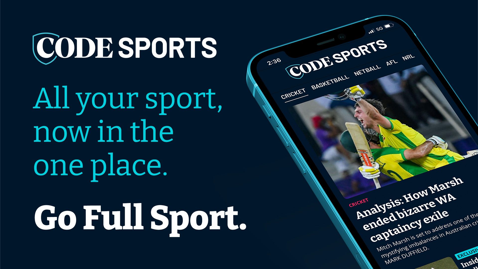 Get CODE Sports for just $1 for your first 3 months - Image